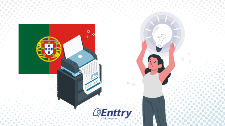 Em Portugal também tem as soluções de gerenciamento de impressão da Enttry